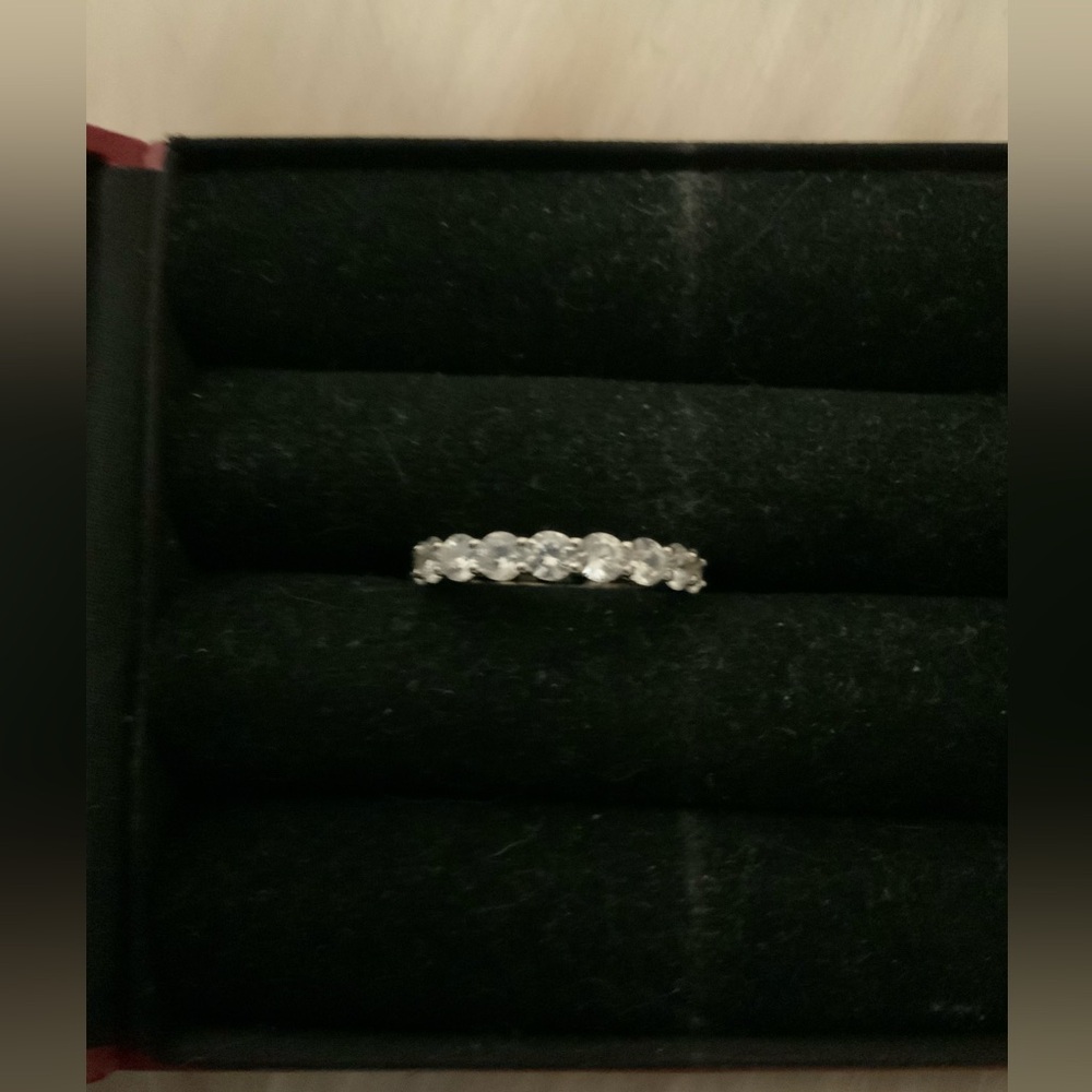 Size 7 Sterling Silver eternity ring